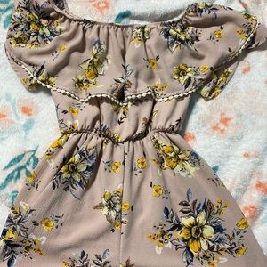 Women’s Romper With Flowers